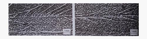 鋁型材陽(yáng)極氧化膜裂紋差異圖