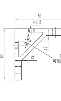 60*規格鋁型材角碼物理參數1 60*規格鋁型材角碼物理參數1
