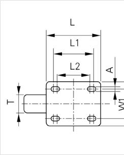 平板腳輪二維圖1 平板腳輪二維圖1