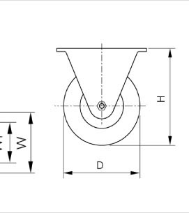 平板腳輪二維圖2 平板腳輪二維圖2